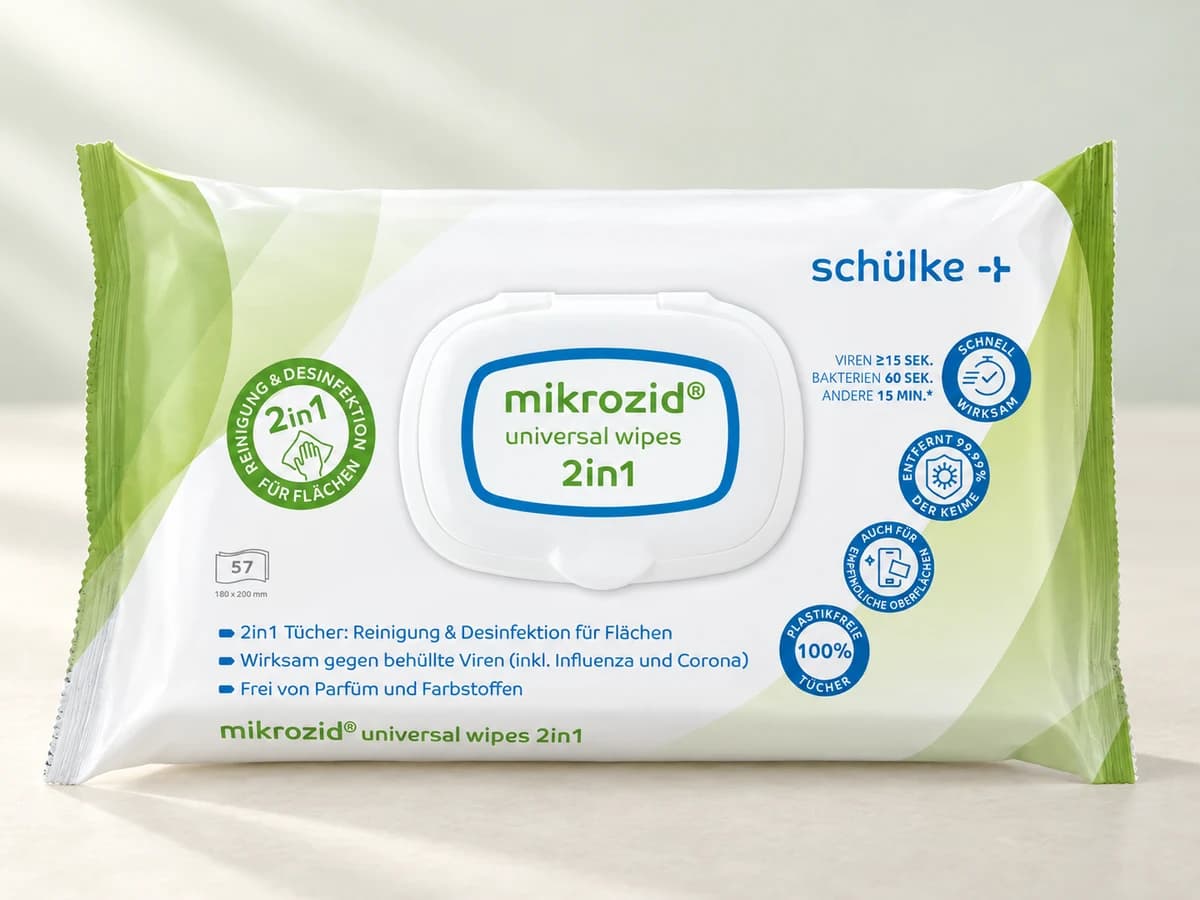 Schülke mikrozid universal wipes 2in1